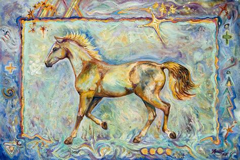 Dream Horse Painting By Karen Nell Mckean Fine Art America