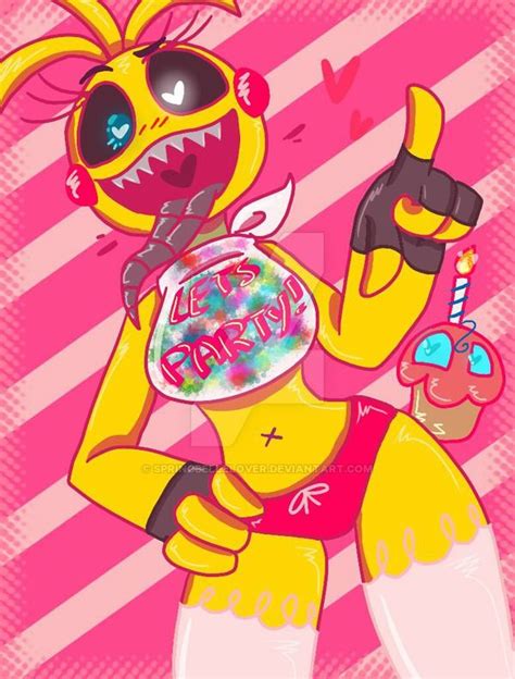 Toy Chica V By SpringBelleBunny On DeviantArt Fnaf Drawings Anime Fnaf Fnaf Wallpapers