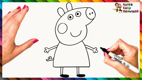 How To Draw Peppa Pig Step By Step 🐷 ️ Peppa Pig Drawing Easy Youtube