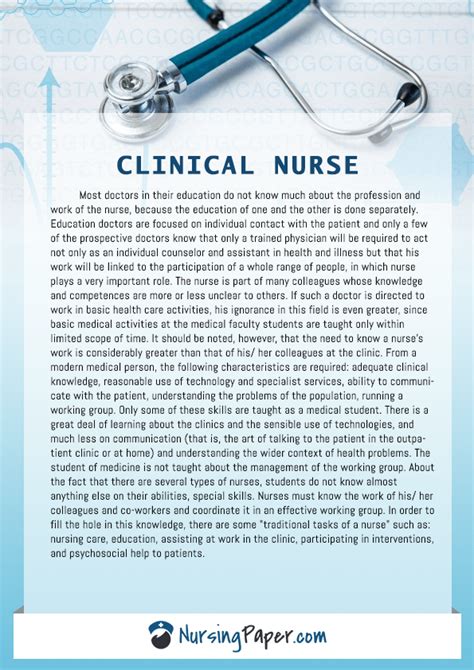 Nursing Exemplar Examples Nursing Essay On Leadership Example