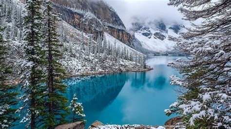 1920x1080 Nature Landscape Moraine Lake Canada Winter Turquoise Water