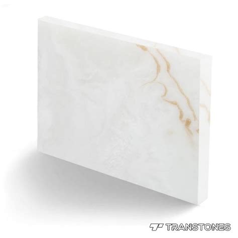 Translucent Artificial Stone Tiles Acrylic Solid Surface For Counter