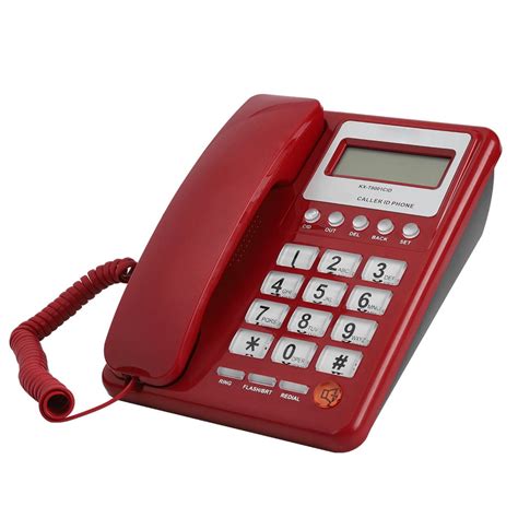 Peahefy Corded Telephone Caller Id Display Telephone Telephone With