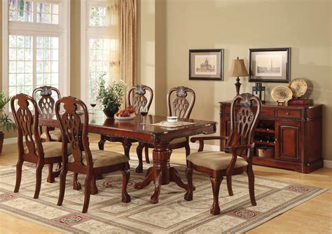 George Town Elegant Cherry Formal Dining Set With