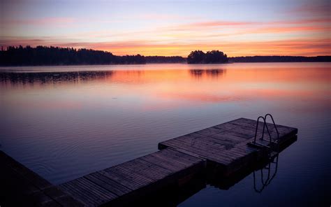 Lake Dock Sunset Wallpapers Top Free Lake Dock Sunset Backgrounds