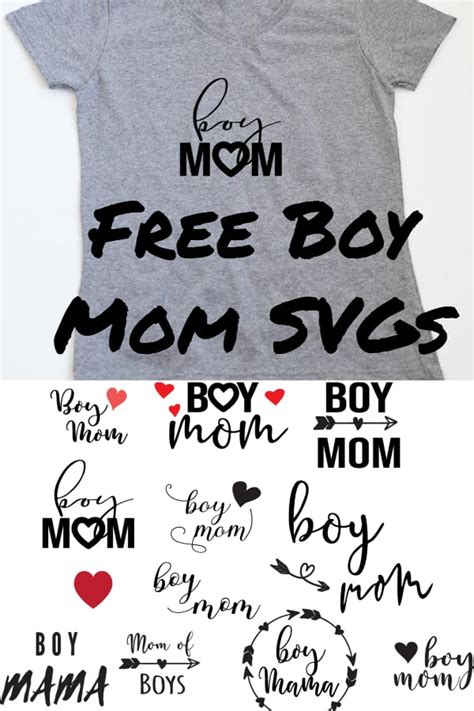 12 Free Mom Of Boys Svgs