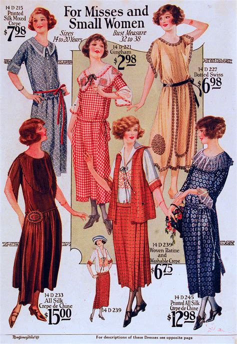 Vintage Fashion Misses And Small Womens Fashions Of 1923 Lee