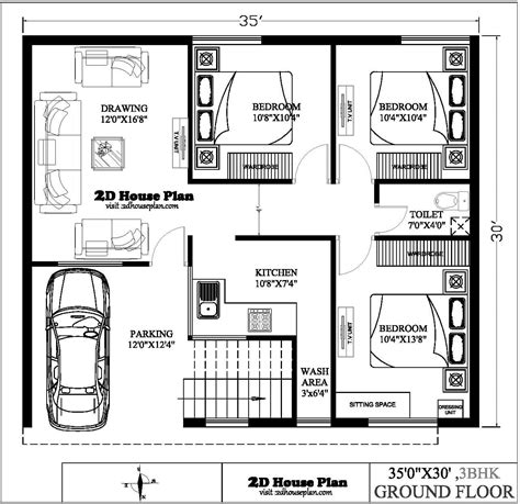 3 Bedroom House Design Plans