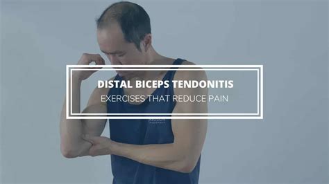 Distal Biceps Tendonitis Exercises That Reduce Pain Precision Movement