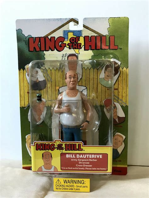King Of The Hill Bill Dauterive Action Figure Toycom 2002 King Of The