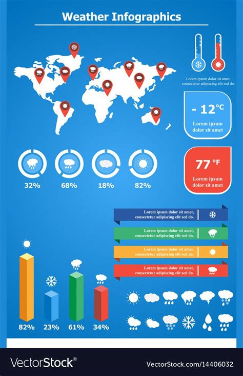 Weather Infographics Vector Images Over 9300 In 2023 Infographic