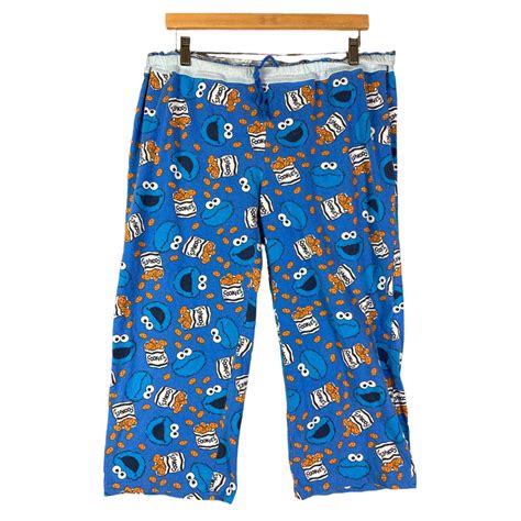 Sesame Street Pajama Pants Cookie Monster Sleep Loung Gem