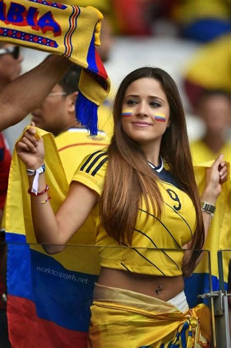columbian hot football fans football girls soccer fans