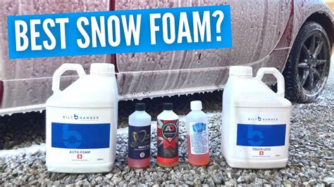 The Best Snow Foam Comparison With Bilt Hamber Wax Planet 8 Below And Autobrite Maoam Youtube