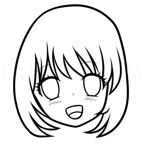 Face Drawing Easy Anime How To Draw An Anime Face Topics For Today