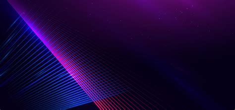 Abstract Technology Futuristic Glowing Blue And Pink Light Lines With