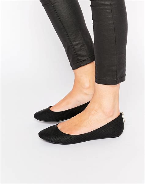 Lyst Call It Spring Brevia Black Ballerina Flat Shoes In Black