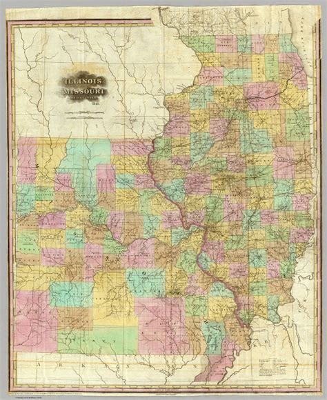 Illinois And Missouri David Rumsey Historical Map