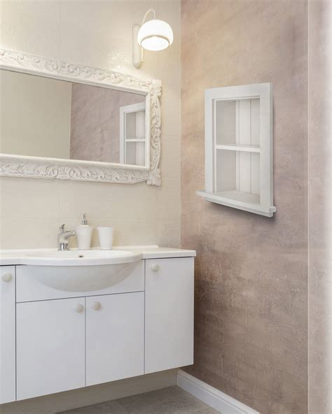 Adirhome Bathroom Recessed Wall Cabinet Alpine