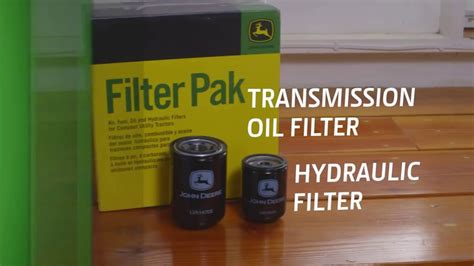 How To Change The Transmission Oil And Filter On A John Deere Compact