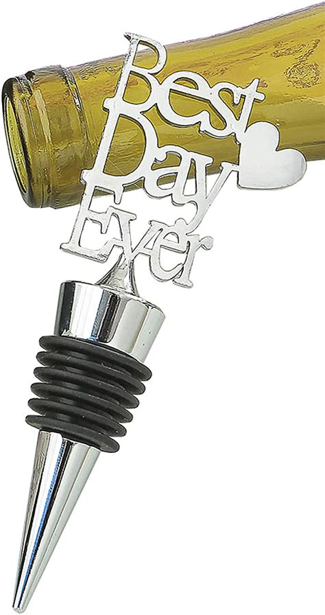 fashioncraft metal best day ever bottle stopper from home and kitchen