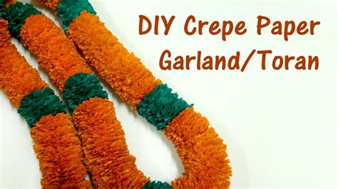 Diy Crepe Paper Garlandtoran Marigold Garland How To Make Garland
