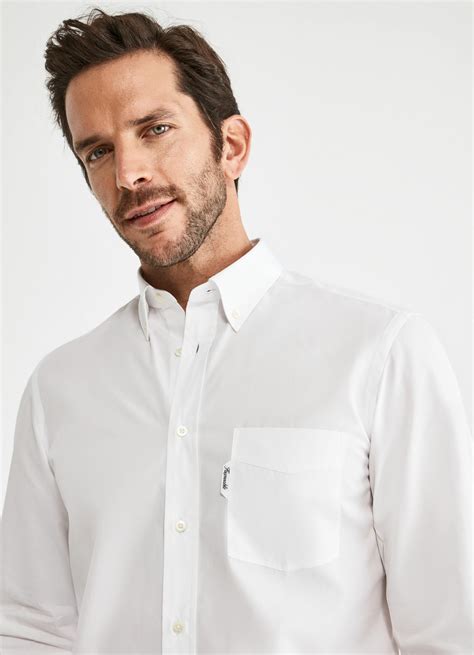 Chemises Façonnable Chemise En Coton À Poche Marine Homme ⋆