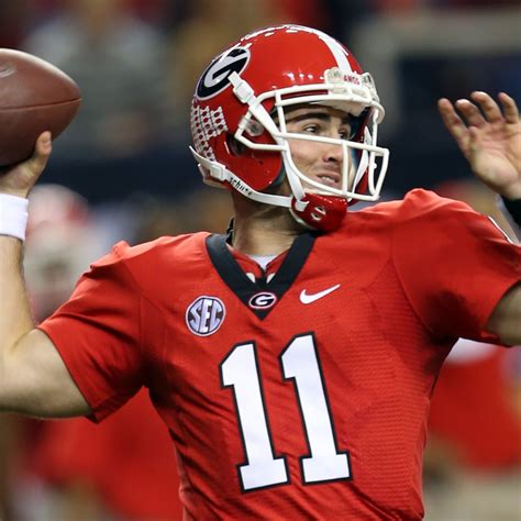 Georgia Football Qb Aaron Murray Clearly Acting The Part Of A Leader