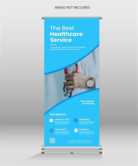 Premium Vector Health Care Medical Roll Up Banner Template