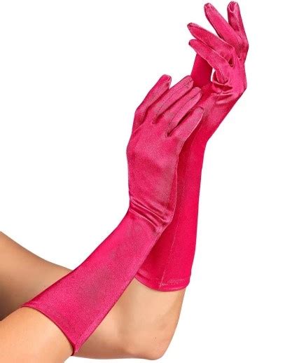 Elastane Satin Gloves