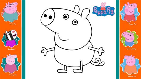 How To Draw George Pig Peppa Pig 🐷 Easy Drawing George Pig Peppa Pig