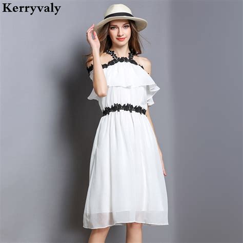 Buy Off Shoulder Strapless Sexy White Lace Dress Women