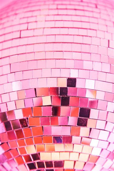 Pink Disco Ball More Collage Mural Bedroom Wall Collage Picture