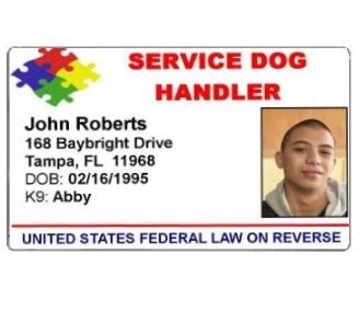 Unlawful for any person to willfully or maliciously torture, mutilate, injure, disable, poison, or kill any service animal. Service Dog License ID Cards for Working Service Dogs