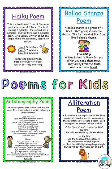 14 Types Of Poems With Syllables Poems Ideas 123