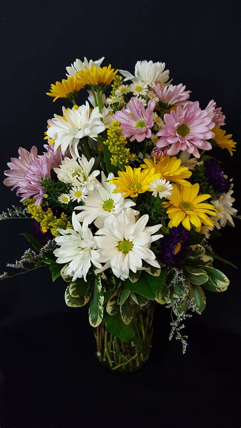 Daisy Vase Petals On Prince Floral Arrangements For All Occasions