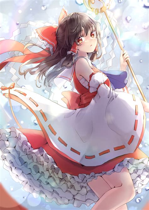 Shironeko Yuuki Hakurei Reimu Touhou Highres 1girl Bare Shoulders