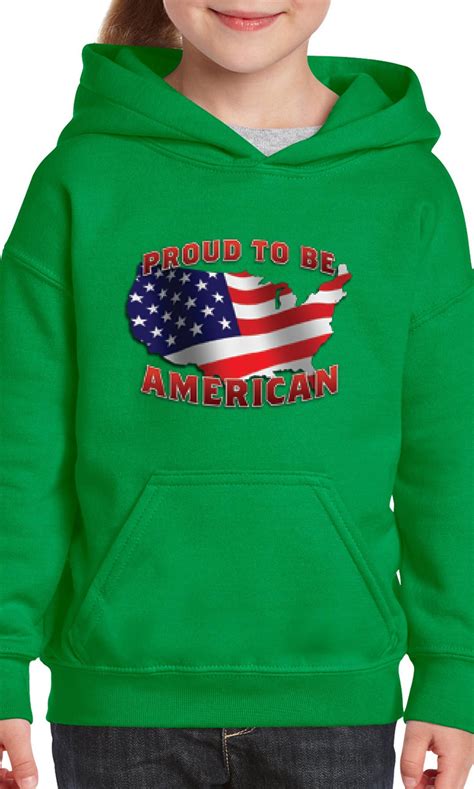 Artix Big Boys Hoodies And Sweatshirts American Proud To Be Us Flag