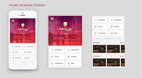 Home Screen Design Of App On Behance