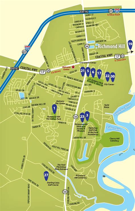 Area Maps Richmond Hill Ga Official Website