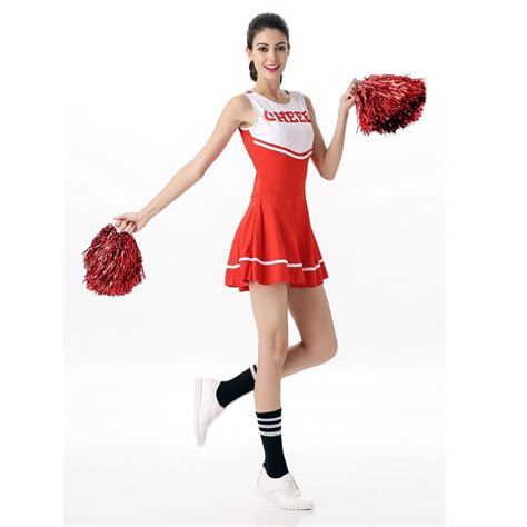 Moonight 6 Color Sexy High School Cheerleader Costume Cheer Girls Uniform Party Outfit Fancy