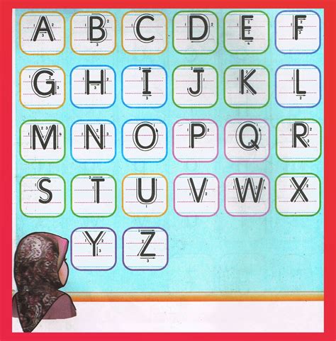 Mewarnai Alphabet Huruf Abc Cantik Cara Menulis Huruf Abjad Yang