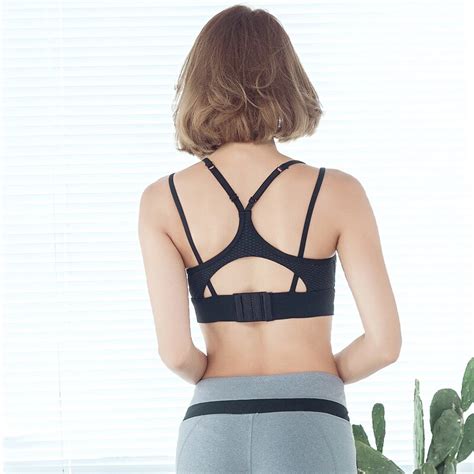 Free Shipping Women Solid Breathable Skinny Sports Bodybuilding Bra Sexy Yoga Tank Size S L In