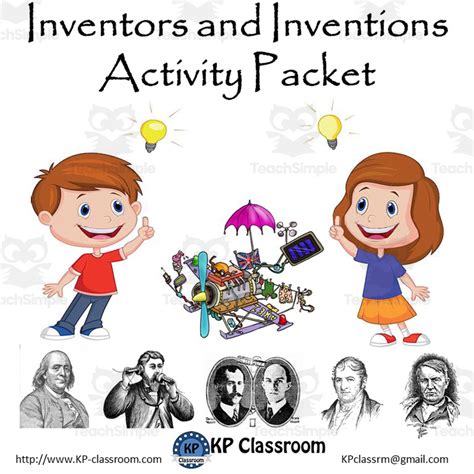 Inventors And Inventions Activity Packet And Worksheets By Teach Simple