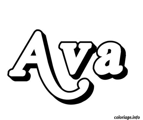 ava coloring pages