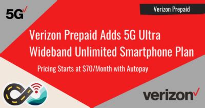 Verizon Prepaid Adds G Ultra Wideband Unlimited Smartphone Plan For