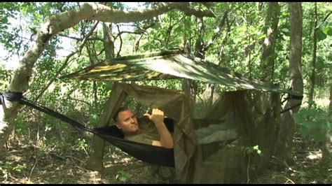 Usmc Recon Jungle Shelter With Hammock Youtube