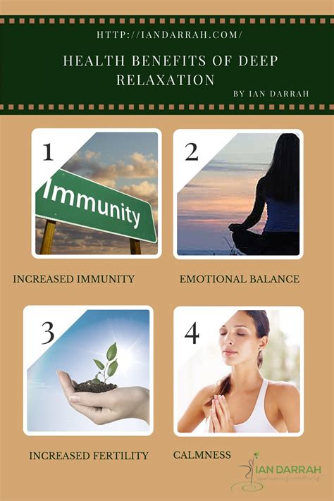 Health Benefits Of Deep Relaxation Visually