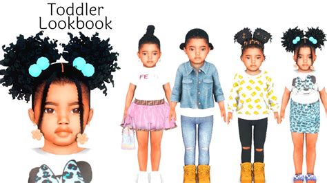 Sims 4 Cas Urban Toddler Lookbook Cc Folder And Sim Download Youtube