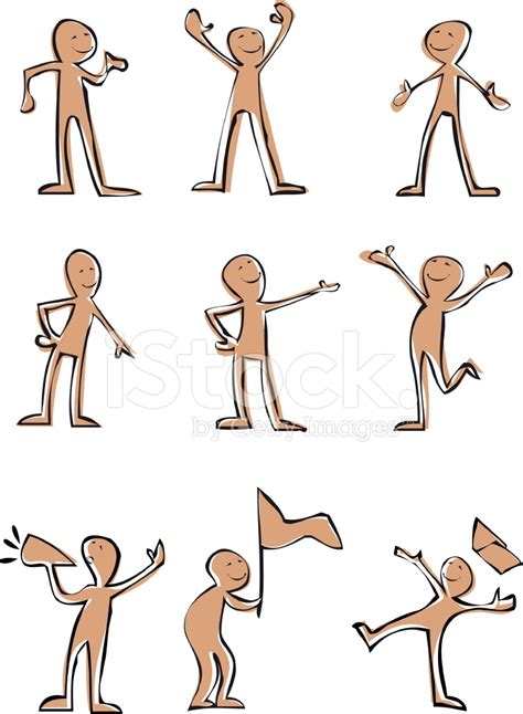 Hand Drawn Human Actions Stock Vector - FreeImages.com